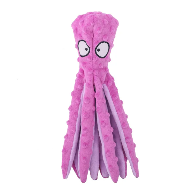PlayPulp™ – Juguete Pulpo con Sonido para Mascotas