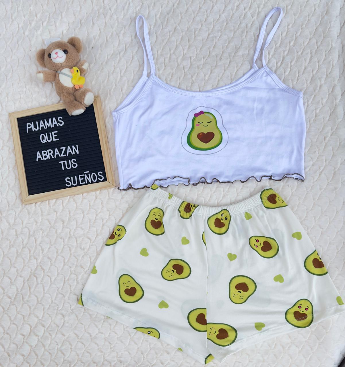 Pijama CozyTop™ – Conjunto de Top y Short para Dormir con Estilo