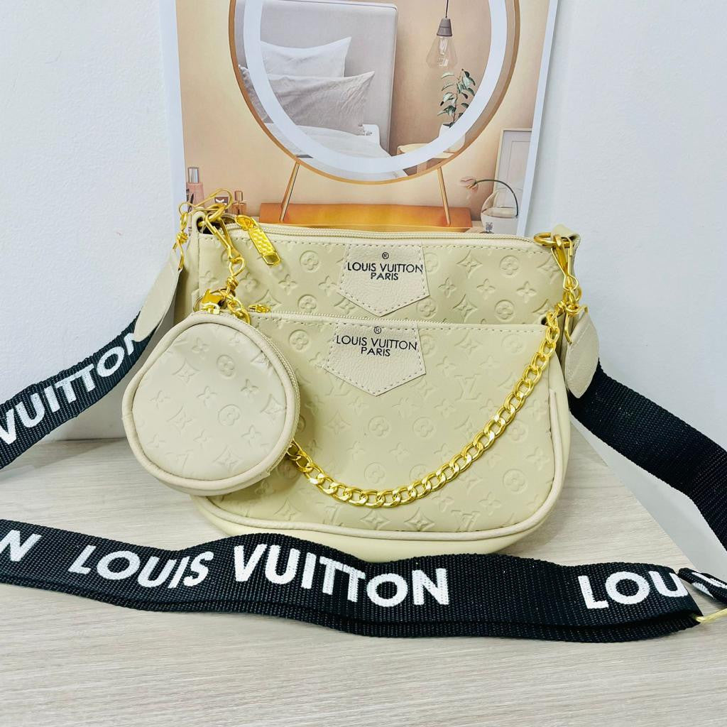 LV Trio Belt Set – Riñoneras de Lujo x3 Estilo Louis Vuitton