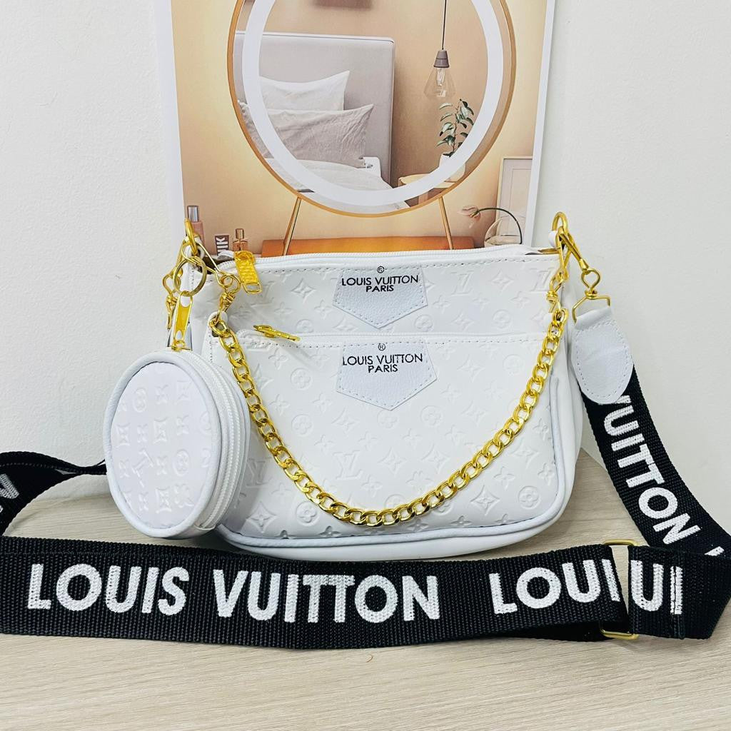 LV Trio Belt Set – Riñoneras de Lujo x3 Estilo Louis Vuitton
