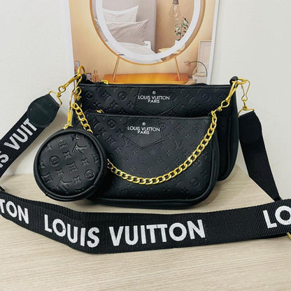 LV Trio Belt Set – Riñoneras de Lujo x3 Estilo Louis Vuitton