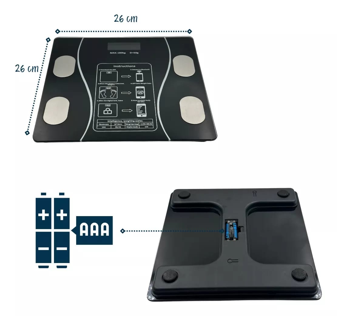FitSmart Scale – Báscula Inteligente Bluetooth