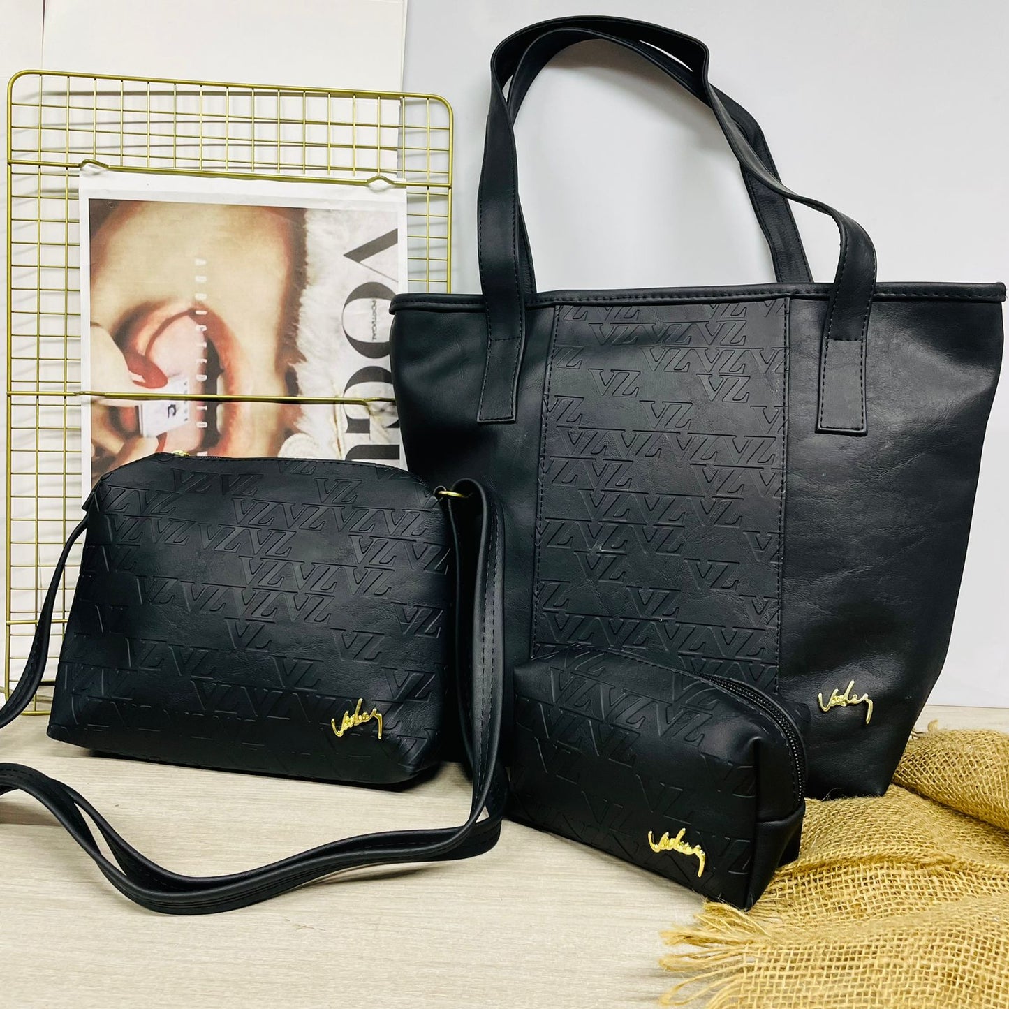 Set Ibiza Trío – Estilo Vélez en Cuero para Dama