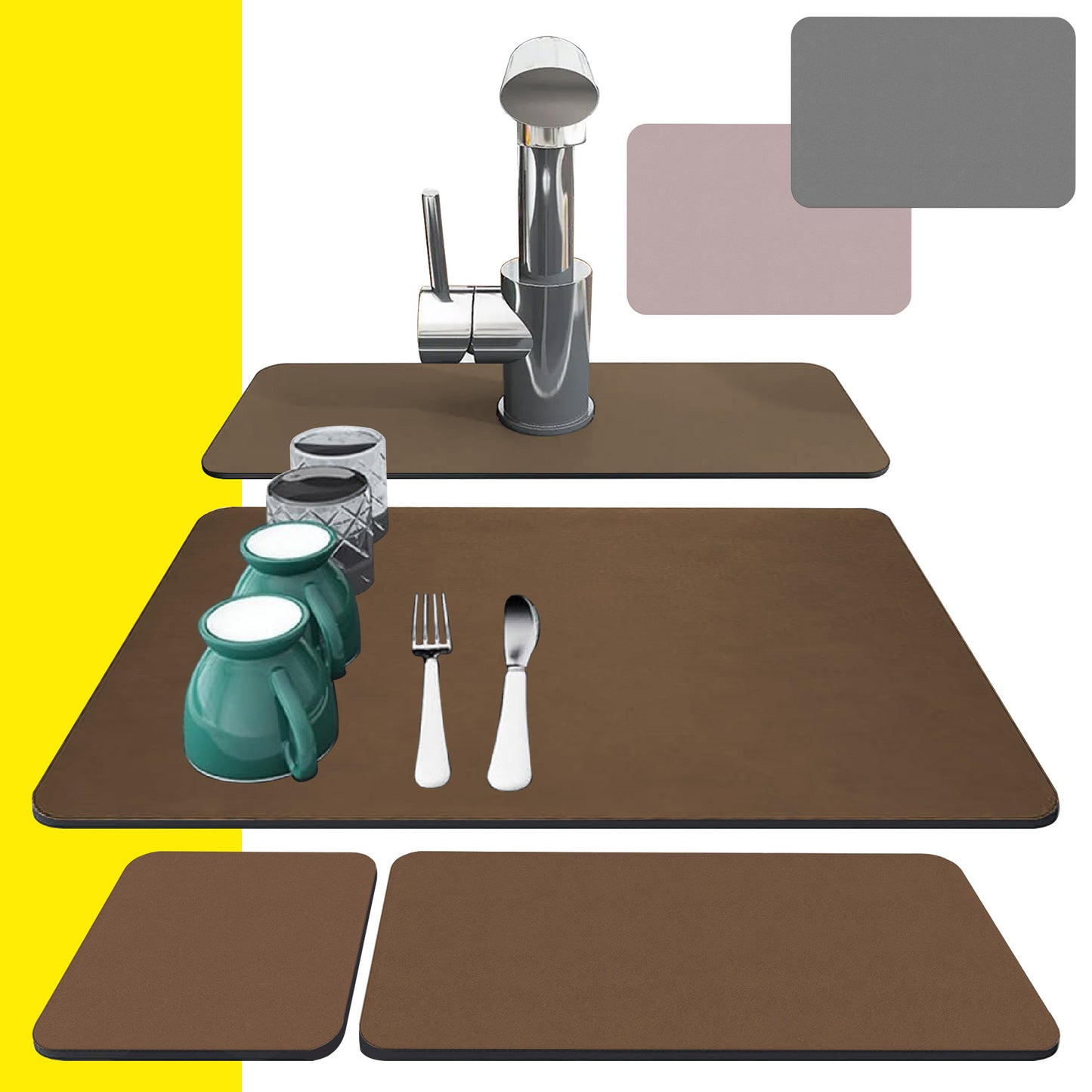 DryMat Pro – Tapete Absorbente Antideslizante para Cocina