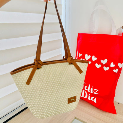 Julieta Natural – Bolso de Mano en Yute