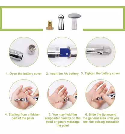 AcuPen Pro – Masajeador Electrónico de Estimulación Tipo Bolígrafo