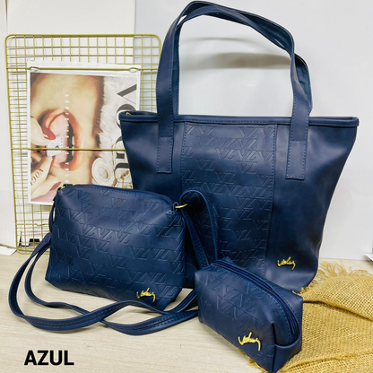 Set Ibiza Trío – Estilo Vélez en Cuero para Dama