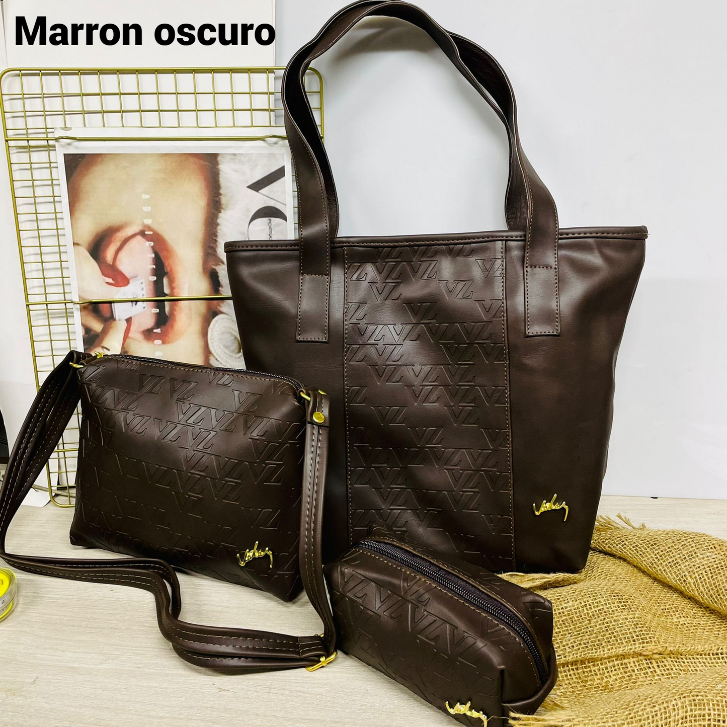 Set Ibiza Trío – Estilo Vélez en Cuero para Dama