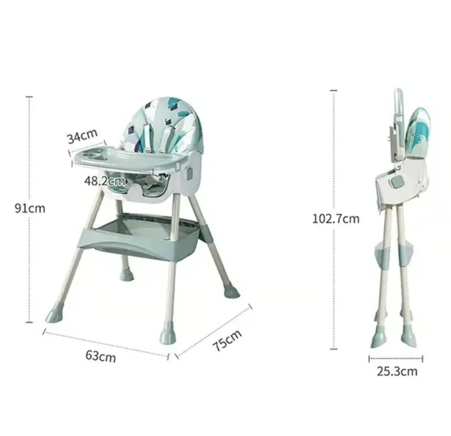 BabyRelax Dine™ – Silla de Comer y Mecedora 2 en 1
