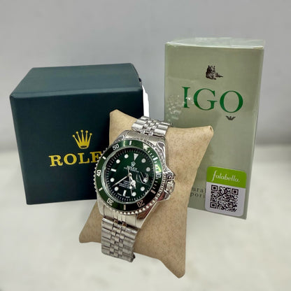Luxury Time Set – Reloj Rolex Style + Perfume de Regalo