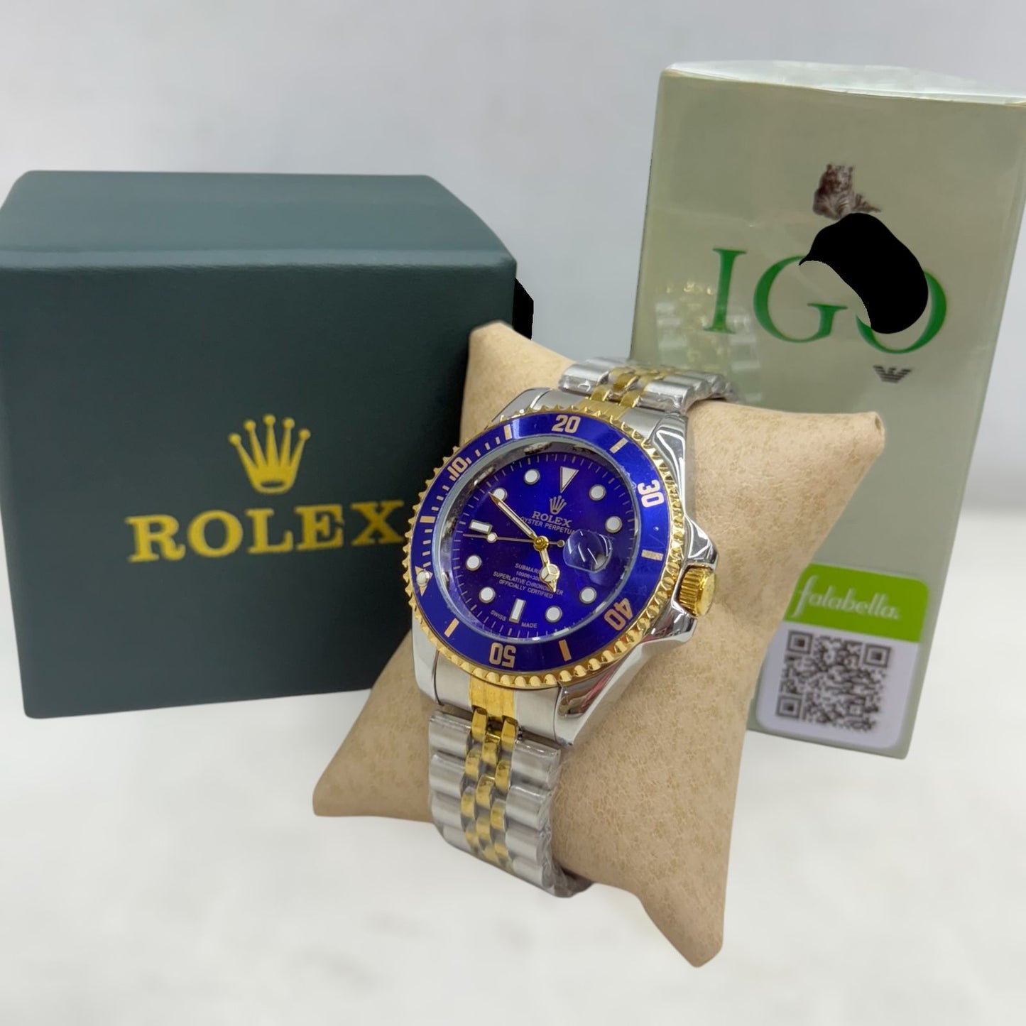 Luxury Time Set – Reloj Rolex Style + Perfume de Regalo