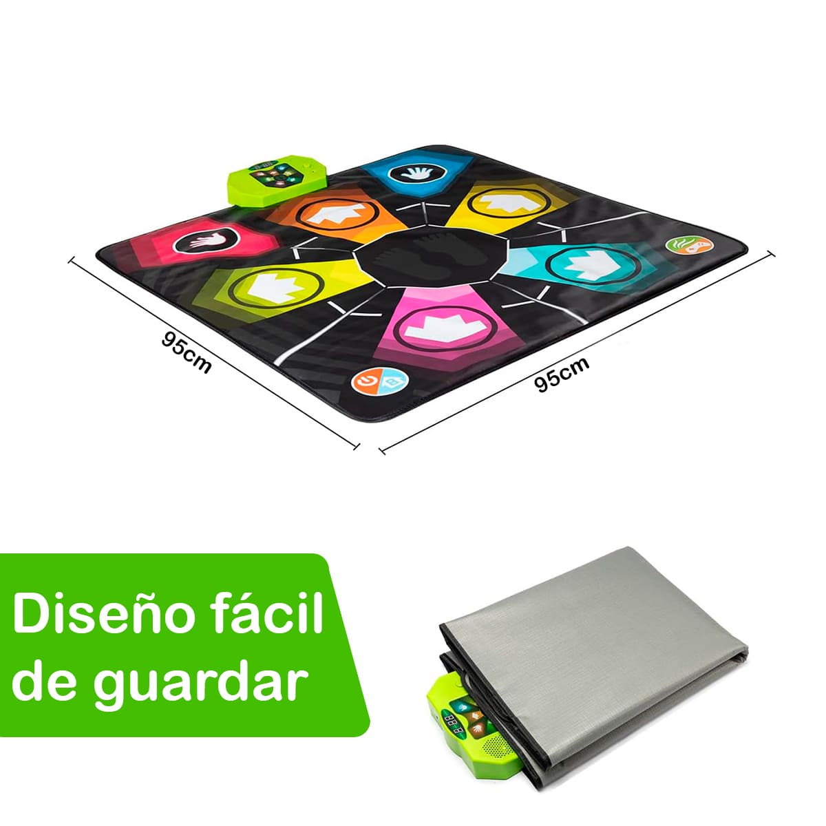 DancePlay Mat – Tapete Interactivo de Baile con Música y Luces