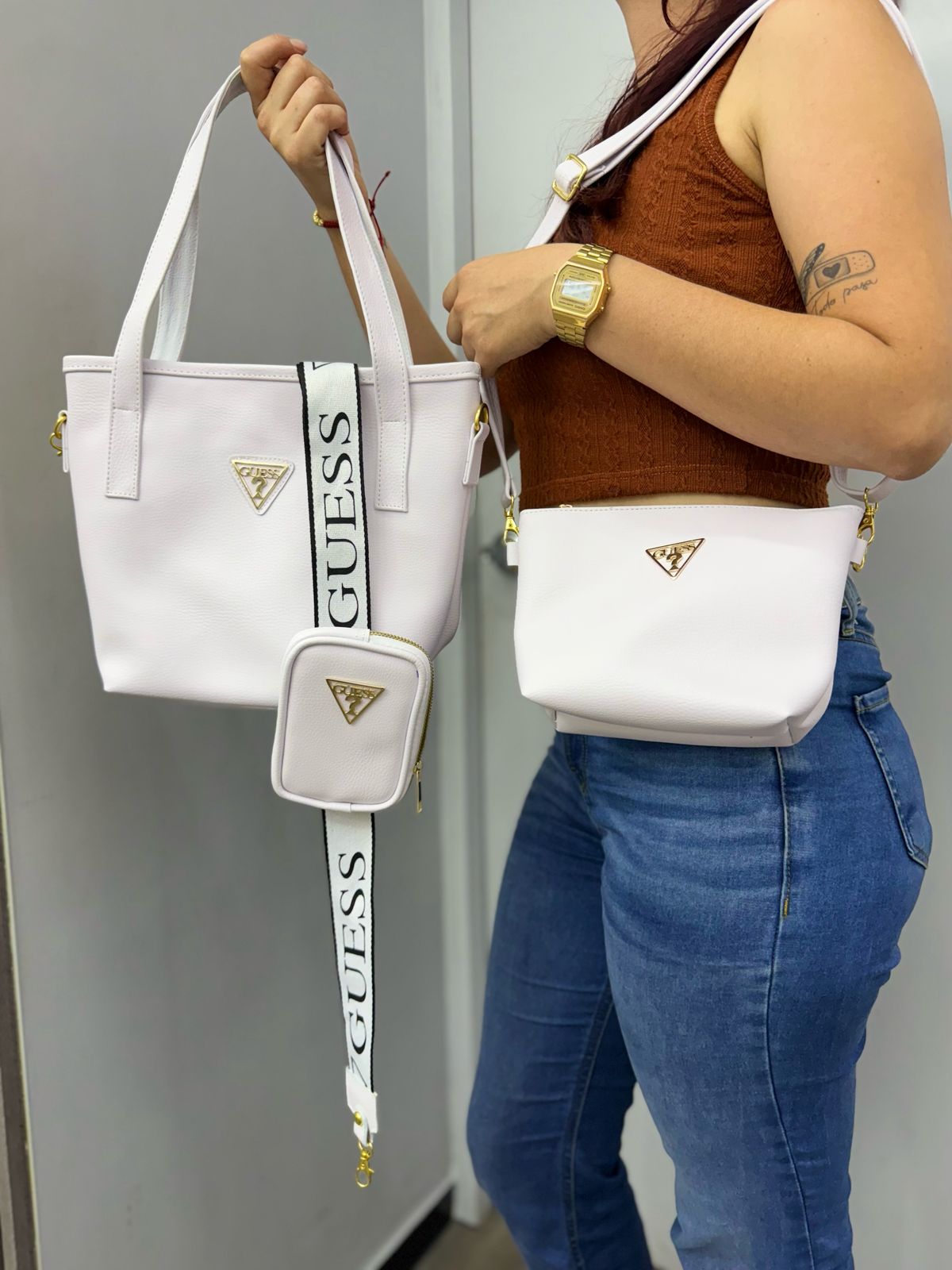 Guess Glam Trio – Set de Bolsos para Dama con Estilo Total
