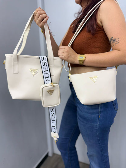 Guess Glam Trio – Set de Bolsos para Dama con Estilo Total