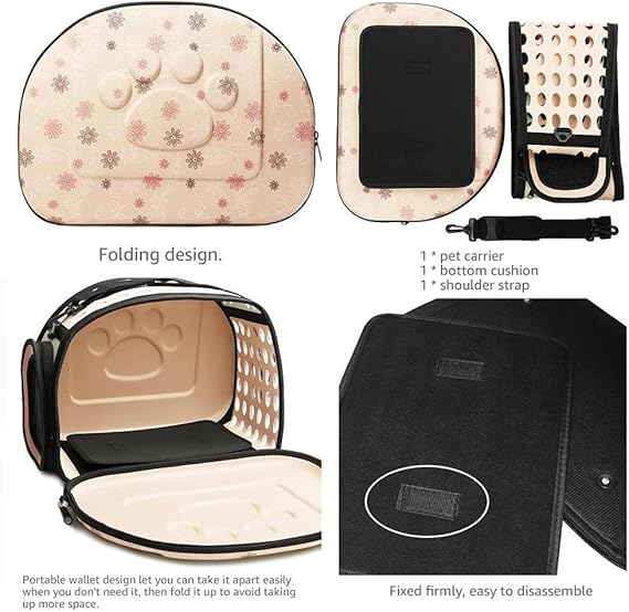 PetGo Fold – Guacal Plegable para Mascotas con Ventilación y Comodidad