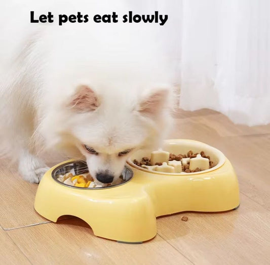 PetFeast Duo – Comedero Doble Antideslizante para Mascotas