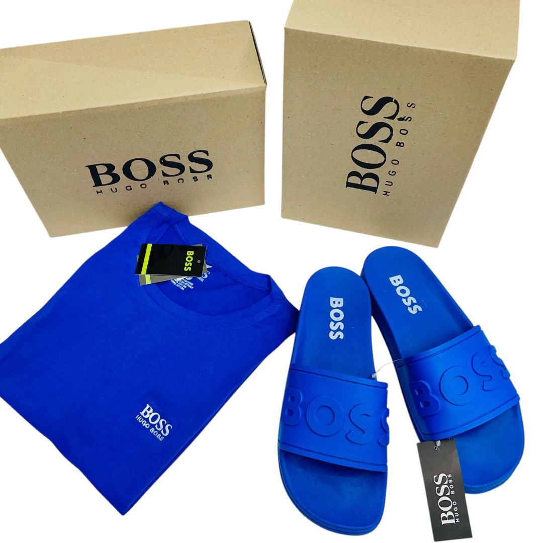 Combo Boss Casual – 2 Camisas + Sandalias con Estilo