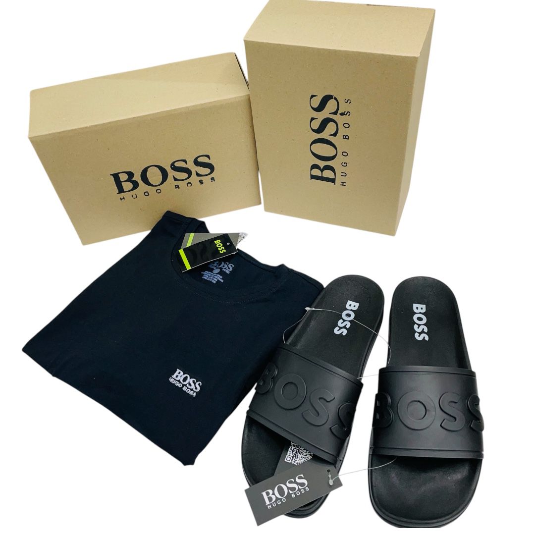 Combo Boss Casual – 2 Camisas + Sandalias con Estilo