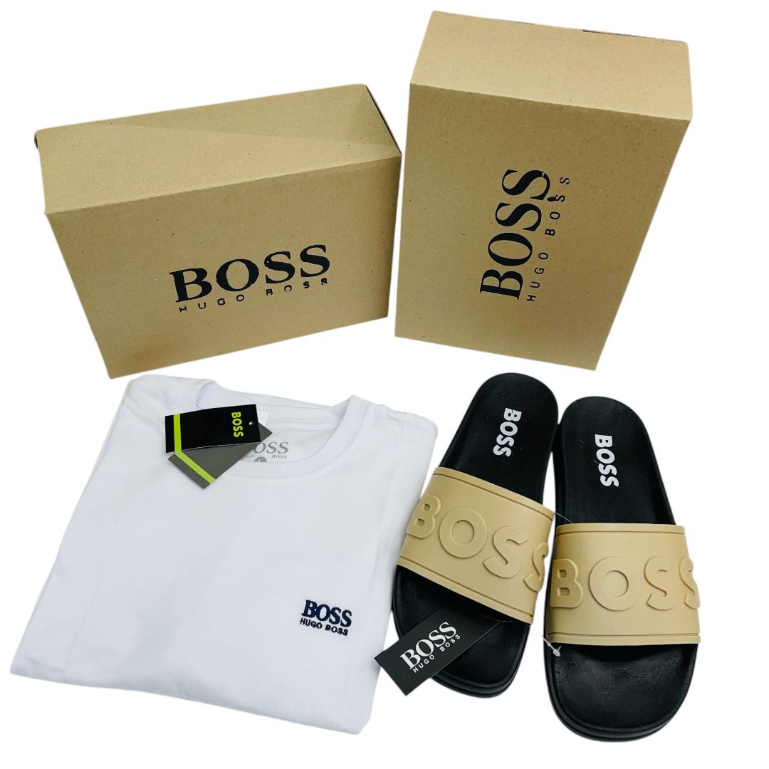 Combo Boss Casual – 2 Camisas + Sandalias con Estilo