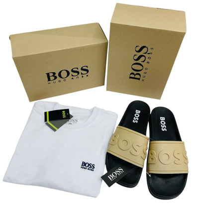 Combo Boss Casual – 2 Camisas + Sandalias con Estilo