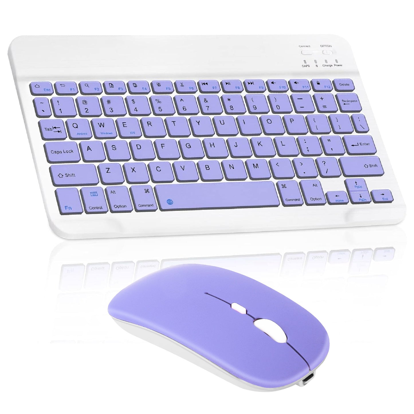 ColorSync Combo™ – Teclado y Mouse Bluetooth en Colores Pastel