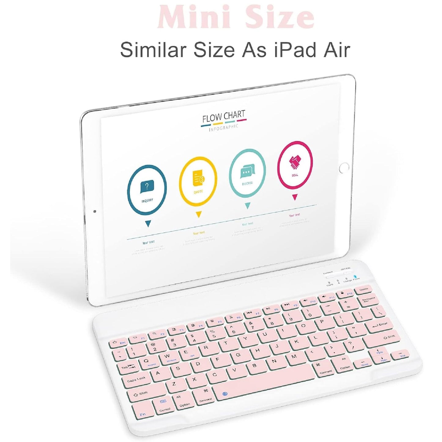 ColorSync Combo™ – Teclado y Mouse Bluetooth en Colores Pastel
