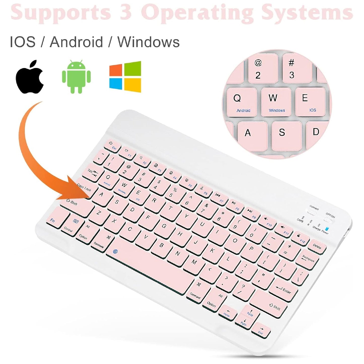 ColorSync Combo™ – Teclado y Mouse Bluetooth en Colores Pastel
