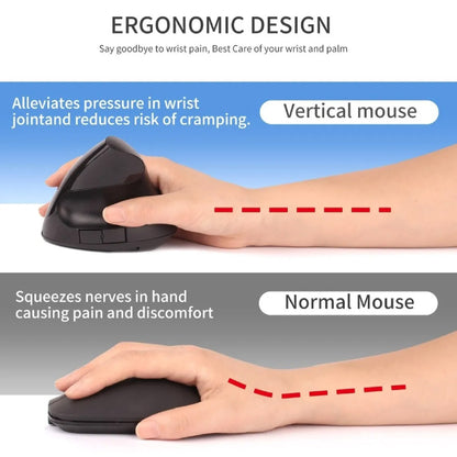ErgoGrip Mouse™ – Mouse Vertical Inalámbrico Ergonómico