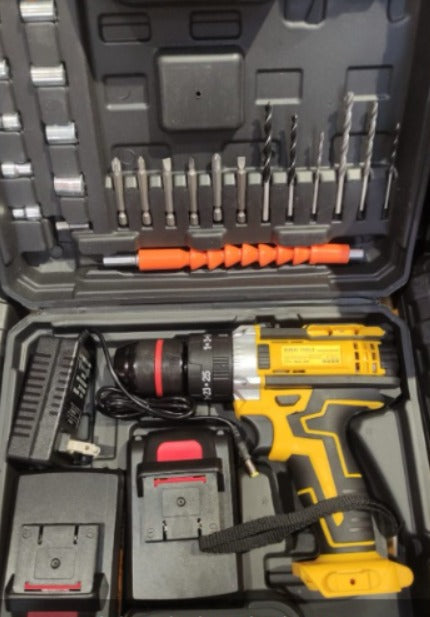 Taladro Inalámbrico Percutor 21V – Potencia Doble, Sin Límites