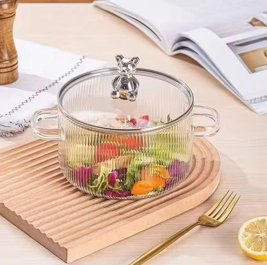 GlassCook Pot™ – Olla de Vidrio Resistente al Calor