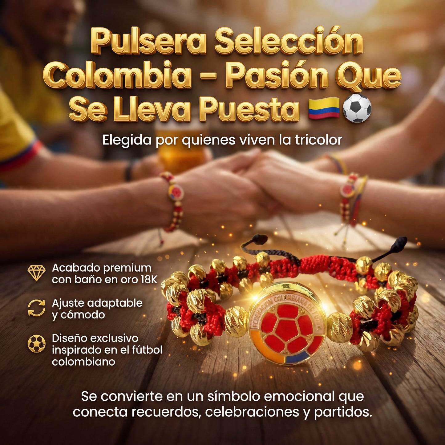 Manilla Escudo Colombia Oro 18K