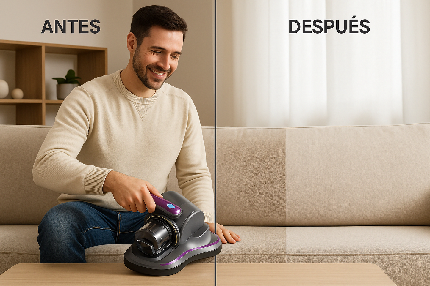 DustMaster Mini – Aspiradora Portátil para Muebles y Rincones Difíciles