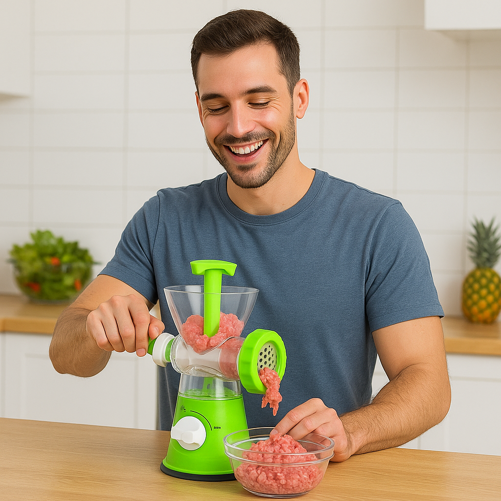 PowerGrind Pro – Molino de Carne Manual Multifuncional