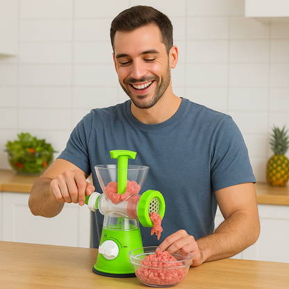 PowerGrind Pro – Molino de Carne Manual Multifuncional