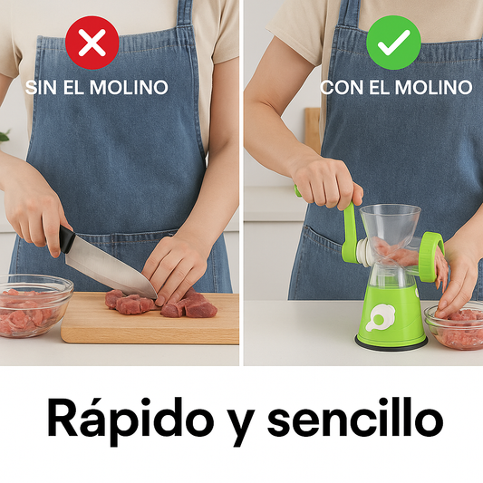 PowerGrind Pro – Molino de Carne Manual Multifuncional