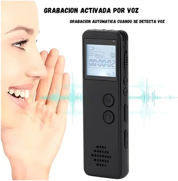 VoicePro™ – Grabadora de Voz Tipo Periodista